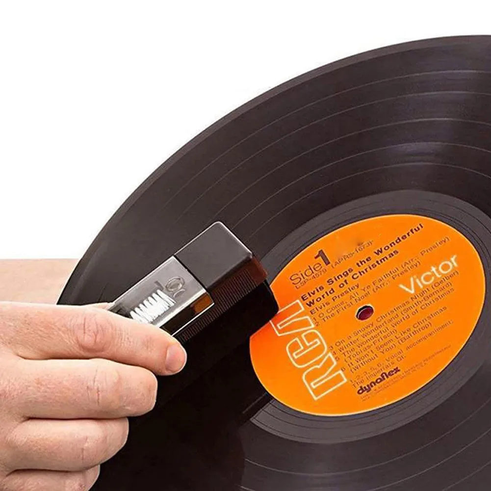Vinyl-Schallplatten-Reinigungsbürste Reinigungsset Staubentferner Antistatisch für LP-Plattenspieler Image