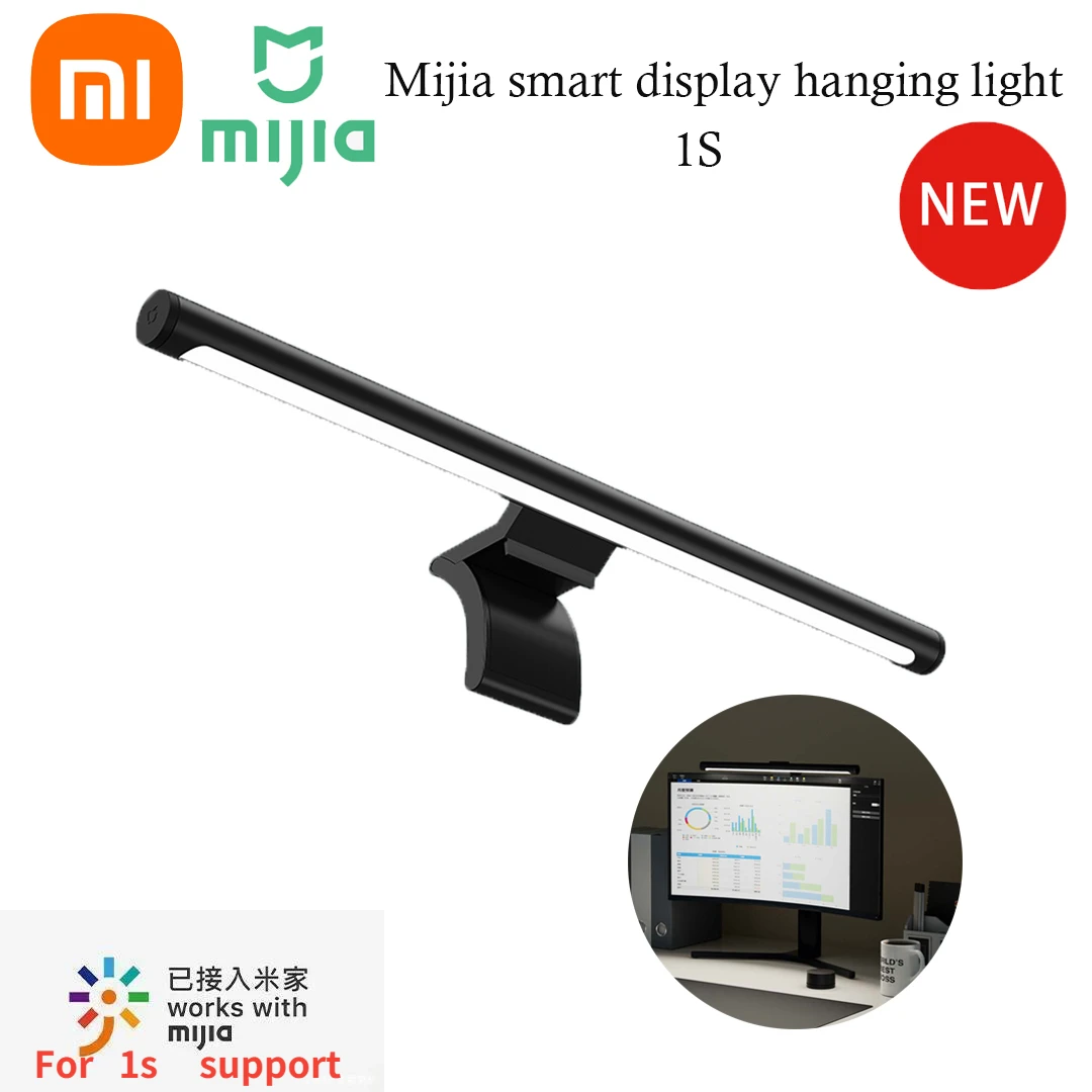 Xiaomi Hängeleuchte Bar Stufenlose Dimmung Augenpflege LED-Schreibtischlampe 1S Computer PC Monitor Bildschirm LED Leselampe mit USB-betrieben