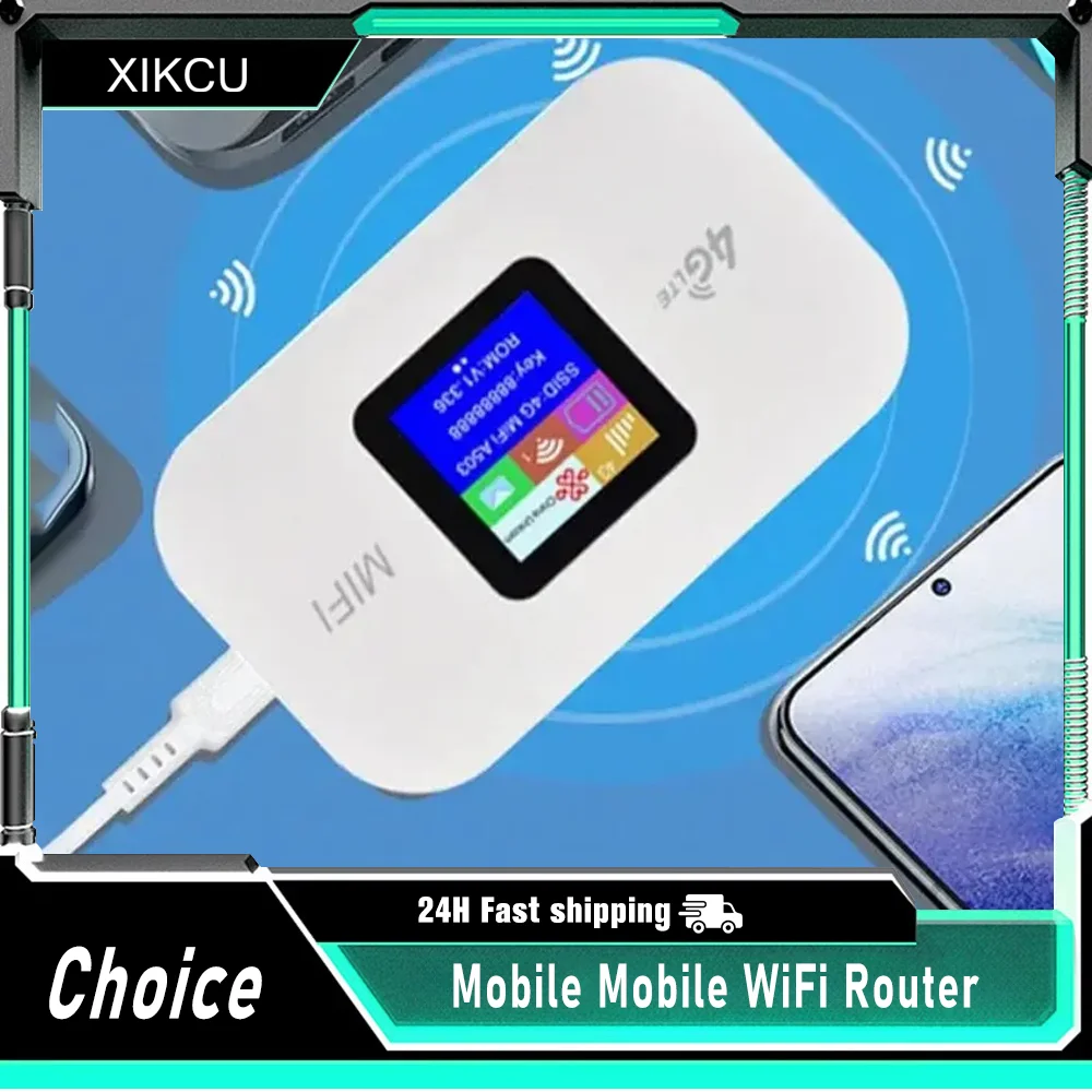 2025 4G Lte Router Drahtlose Wifi Tragbare Modem Mini Outdoor Hotspot Tasche Mifi 150 mbps Sim Karte Slot Repeater 3000 mah Image
