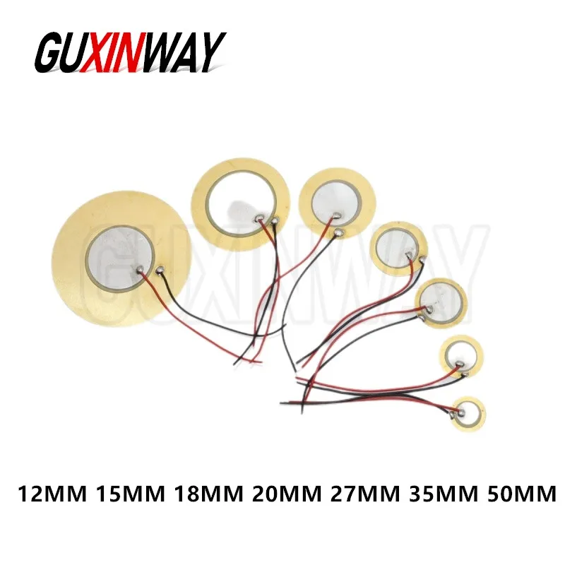 Summer Piezo Elements Sounder Sensor Trigger Drum Disc mit Draht für Loudspeake 12MM 15MM 18MM 20MM 27MM 35MM 50MM Image