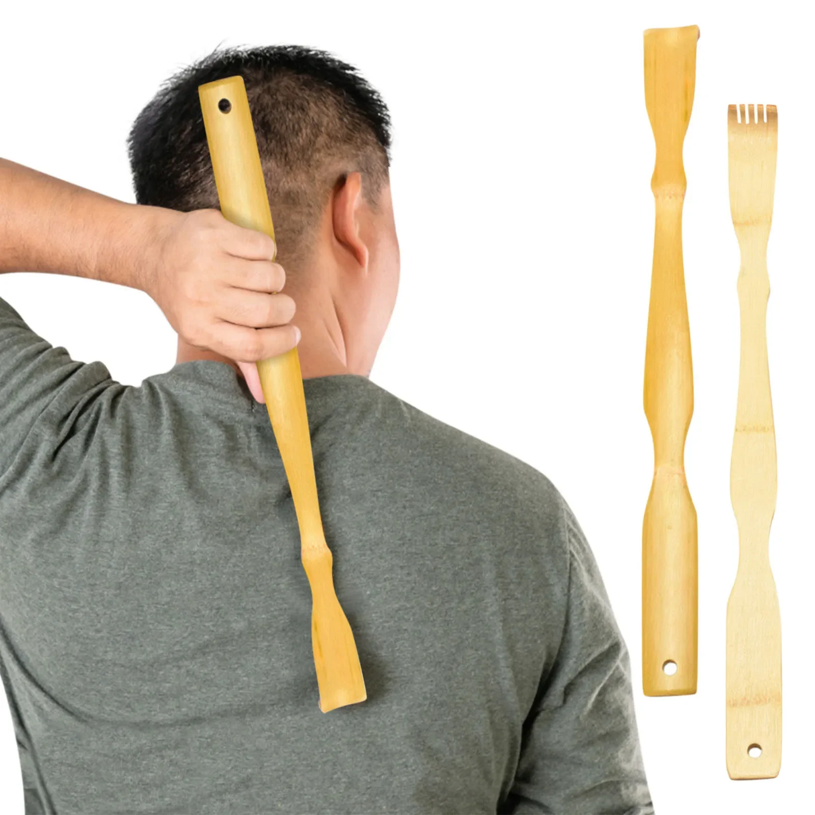 Bambus Rücken Scratcher Aid Stick Kratz massage Roller langen Holz körper großen Stick für Männer und Frauen Rücken Scratcher Massage gerät