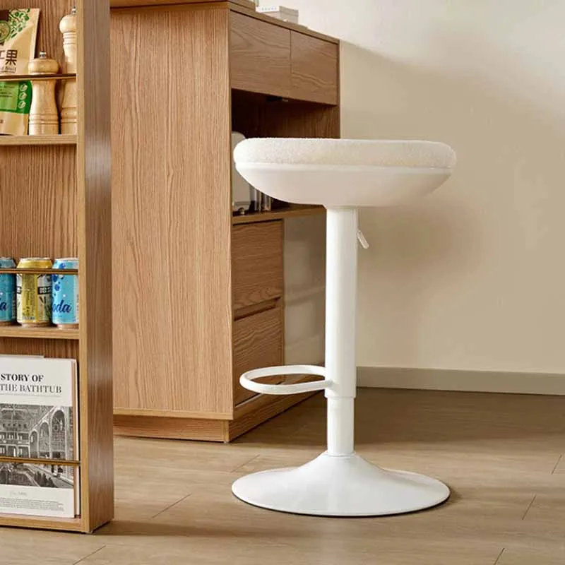 Theken-Lounge-Stühle, tragbar, aus Metall, verstellbar, drehbar, für die Küche, Barhocker, nordischer Empfang, hochwertige Banqueta-Barmöbel