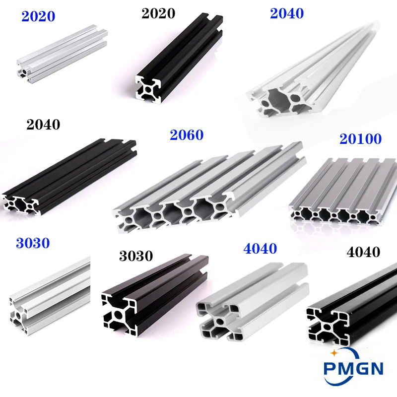 2020 2040 3030 2080 Aluminiumprofil 100 200 300 350 400 450 500 550 600 mm Linearschiene Extrusion Extrusion CNC 3D-Druckerteile Image