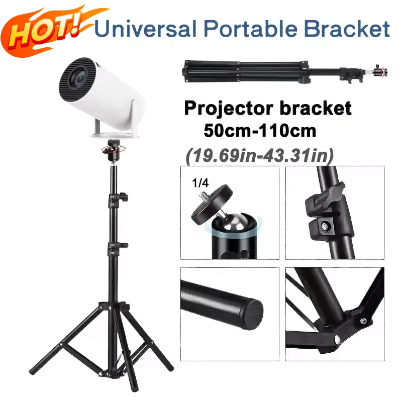 110 cm Universal Tragbare Halterung Für Magcubic HY300 Pro Projektor Stativ Halterung Für Magcubic HY320mini Projektor 5-50 cm Neue Image