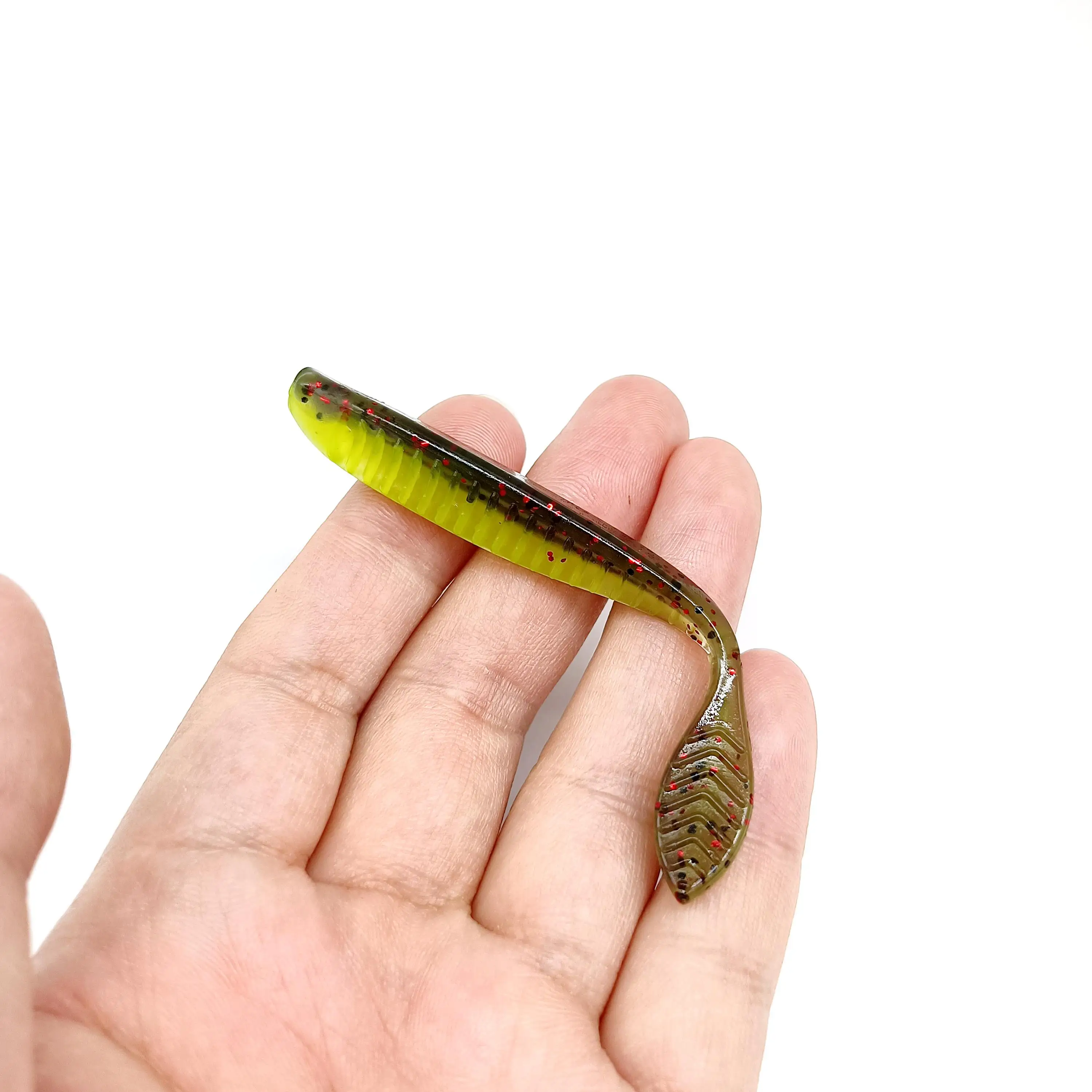 DUODUOYU 6PCS TPE Schwimmenden Angeln Weicher Köder 2,3g/85mm Wobbler Swimbait Silikon Köder Bass Barsch locken Künstliche Köder Tackle Image