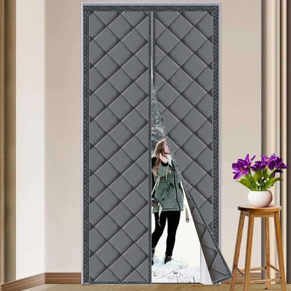 Winter Tür Vorhang Winddicht Warm Partition Vorhang Magnetische Tür Vorhang Punch-freies Tür Vorhang Schlafzimmer Block Vorhang