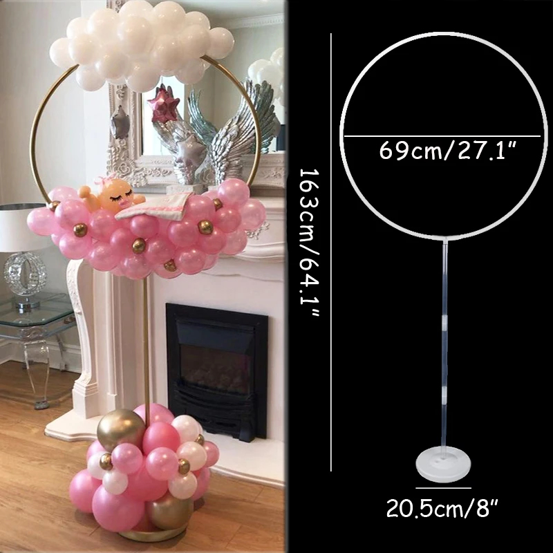 163x73cm Kreis Ballon Bogen Ständer runde Ballons Halter Spalte kinder geburtstag Party Ballon Hochzeit Dekoration Baby Dusche ballon Image
