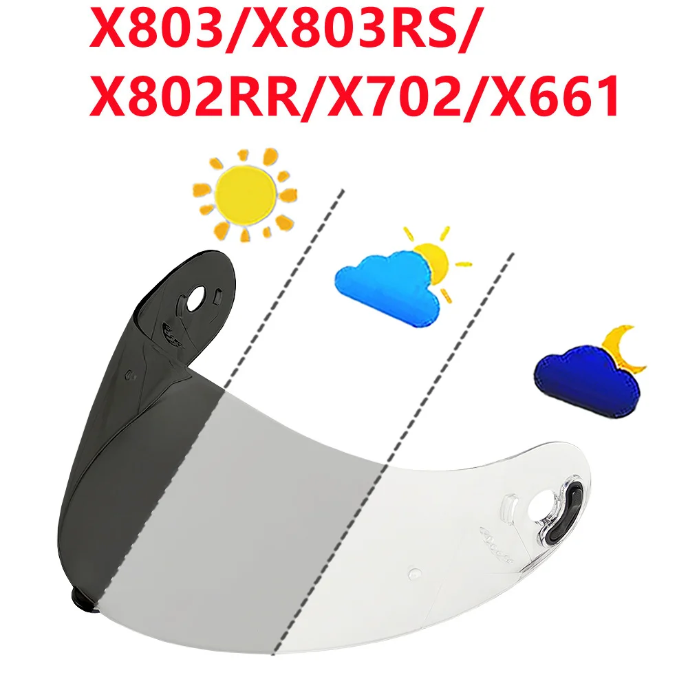 Photochrome Visier für NOLAN X-Lite X-803 X-802 X-702 X-661 X603 Helm Brille Bildschirm Schild Windschutzscheibe Zubehör Image