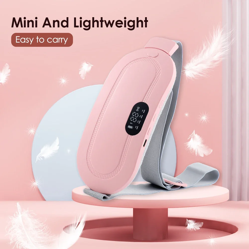 Elektrisches Taillenmassage-Periodenkrämpfungsmassagegerät, vibrierender Heizgürtel für die Menstruation, Taille, Bauch, warmer Palastgürtel Image