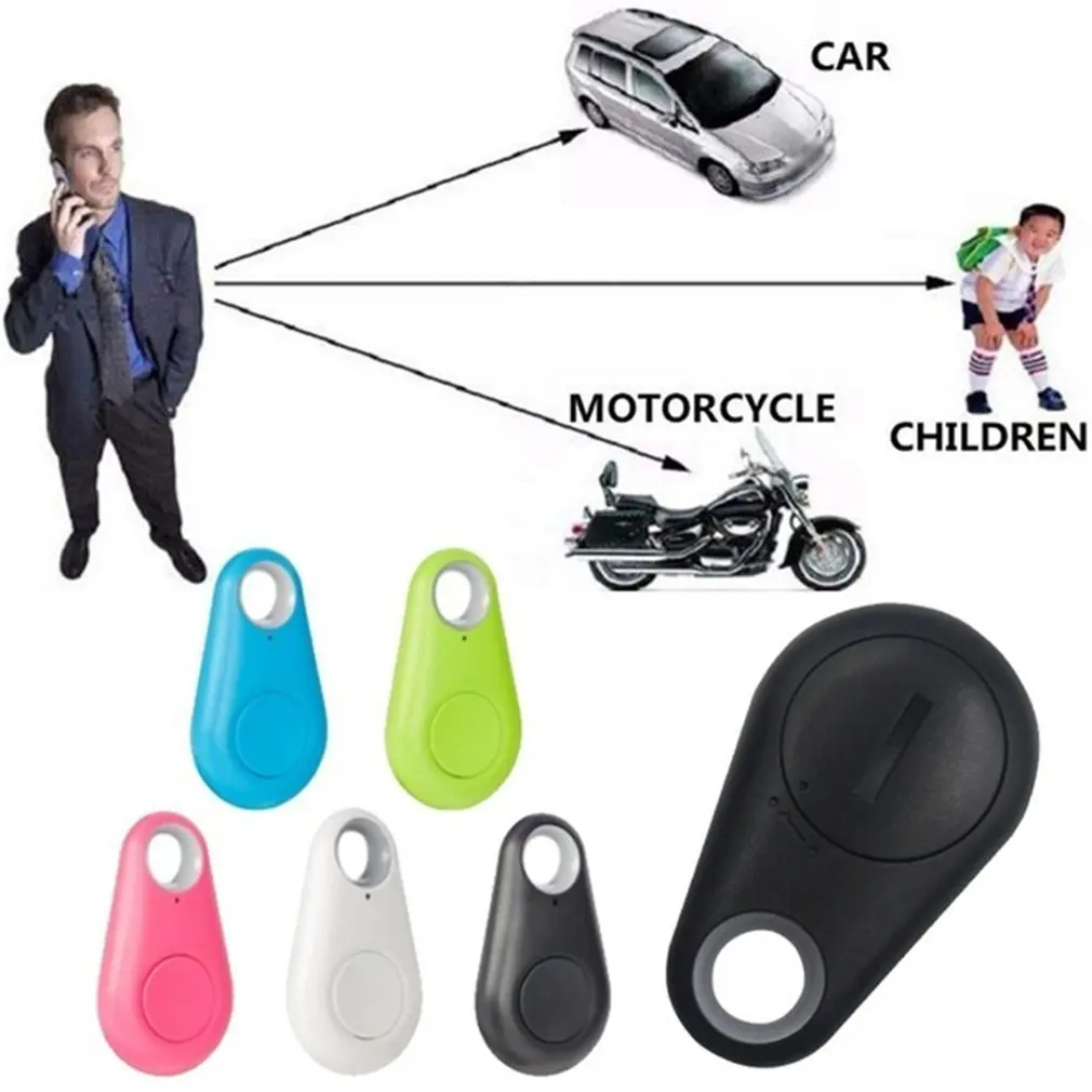 Mini Mode Smart Hund Haustiere Bluetooth 4,0 GPS Tracker Anti-verloren Alarm Tag Drahtlose Kind Tasche Brieftasche Schlüssel Finder locator Image