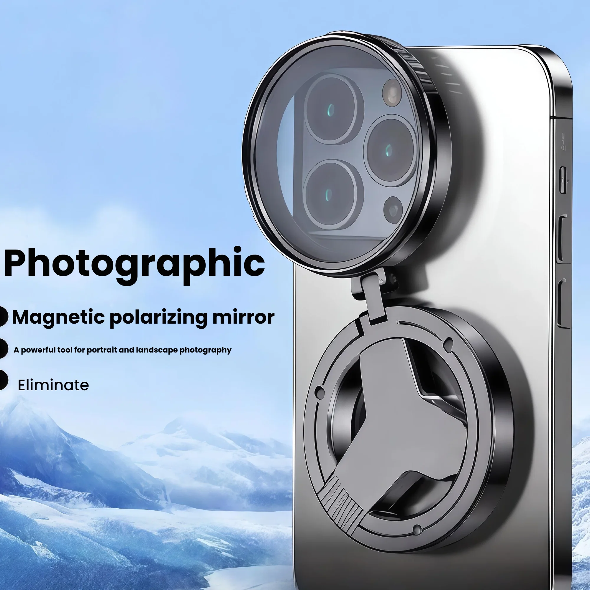 HD Magnetisches Telefon CPL Polarisationslinse Blendfreie optische Beschichtung Sternenfotografie Filterpolarisator für mobile Fotografie Image