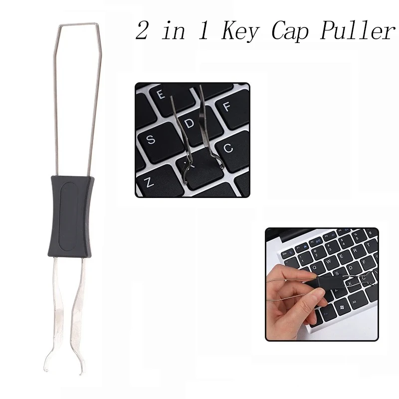Universal 2-In-1 Mehrzweck Mechanische Tastatur Schlüssel Kappe Puller Keycap Welle Entferner Taste Extractor Tastaturen Zubehör Image