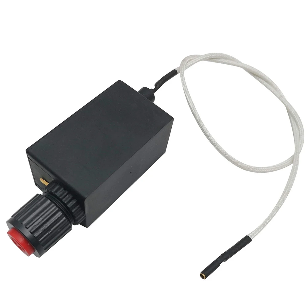 Elektronischer Funkengenerator-Zünder mit Druckknopf und 500 mm hitzebeständigem Kabel für Gas-Feuerstellen, Grills, Kamine, Terrassenheizungen Image