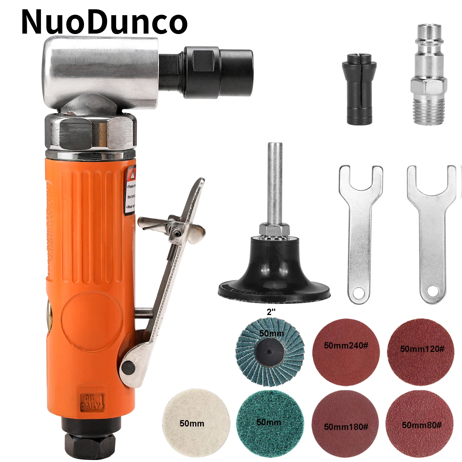 90 ° Luftwinkelschleifer Mini 1/4 Zoll pneumatische Graviermaschine Schleifpolierer Mühle für Schleifscheiben Rotationsschleifmittel Image
