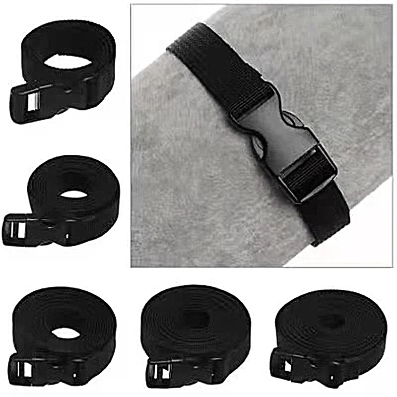 Reise gebunden Nylon Fracht Spanngepäck schwarz langlebig Wimperngürtel Gurt mit Nockenschnalle Reise-Sets Outdoor Camping Werkzeug Image
