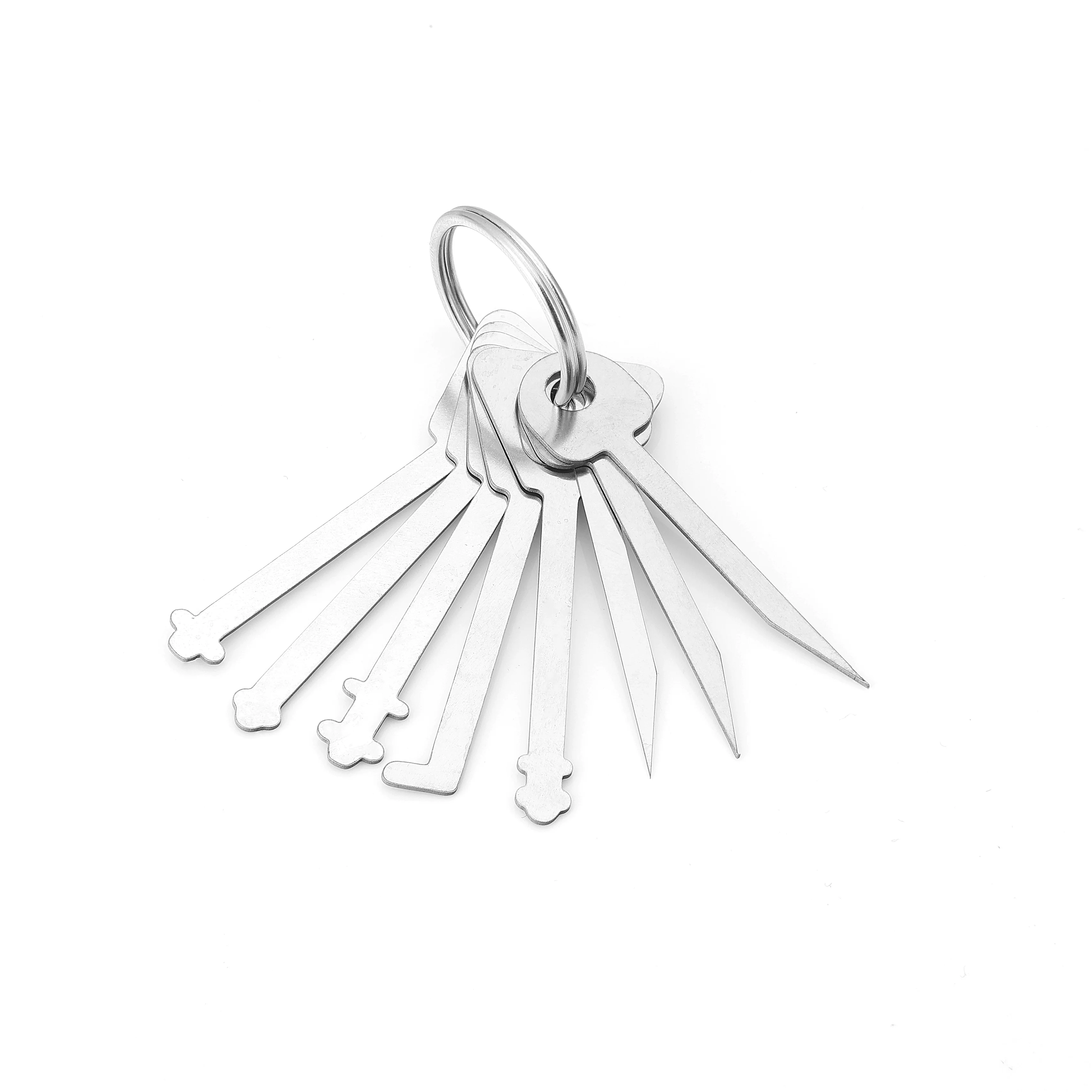 Master Keys Skeleton Lock Hook Warded Pick Open Doors Schlüsselset Werkzeuge zum Öffnen des Türschlosses Schlüsselanhänger Master Key zum Öffnen aller Türen Image