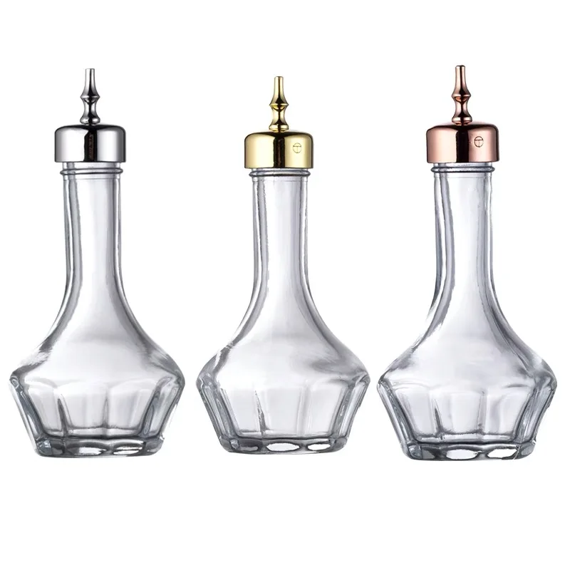 30 ml/50 ml transparente Glas-BITTER-Flasche mit Auslauf und Korkenplatte Image
