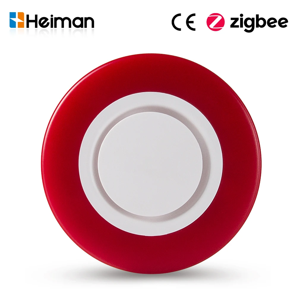 HEIMAN Zigbee 3.0 Smart Strobe Flash Sirene Horn Alarm Sound mit 95 dB großen Sounds, um Dieb HA1.2 zu bedrohen Image