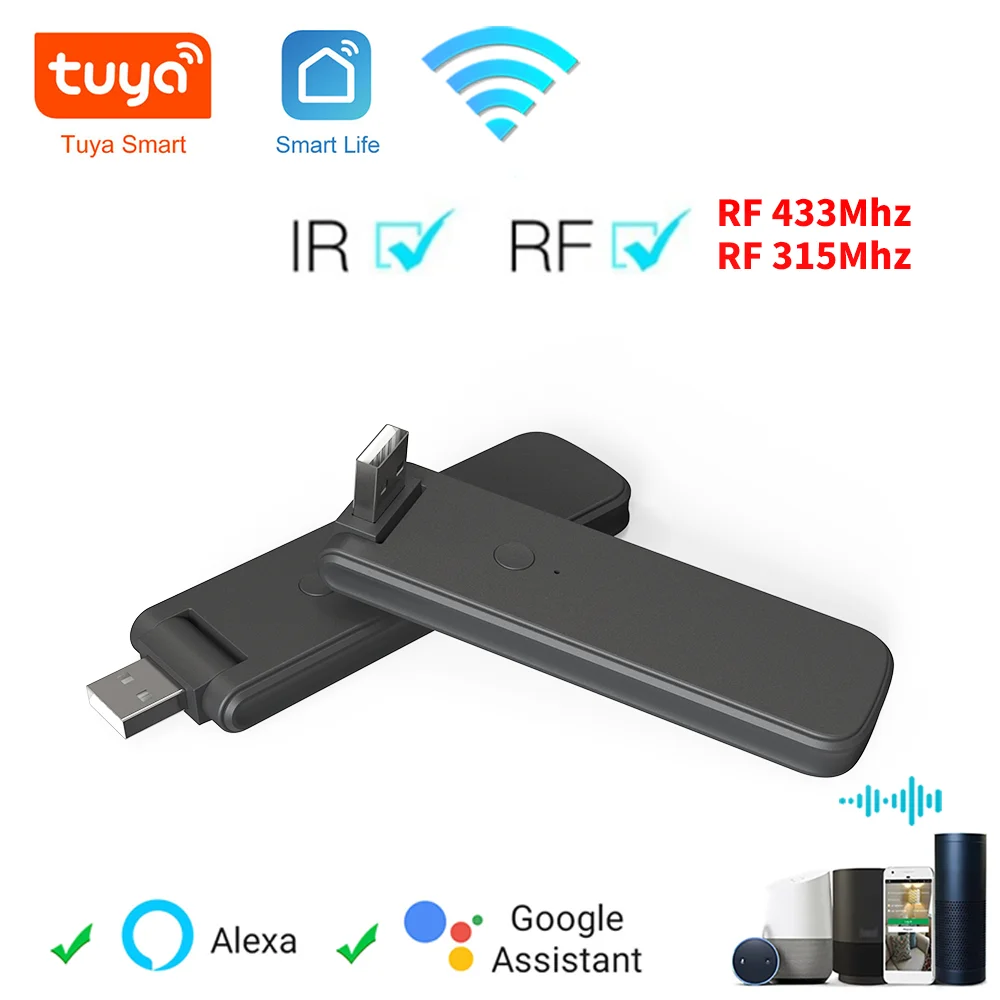 Tuya Smart RF IR Fernbedienung WiFi USB Power Smart Home für Klimaanlage TV LG TV Unterstützung Alexa, Google Home Assistant