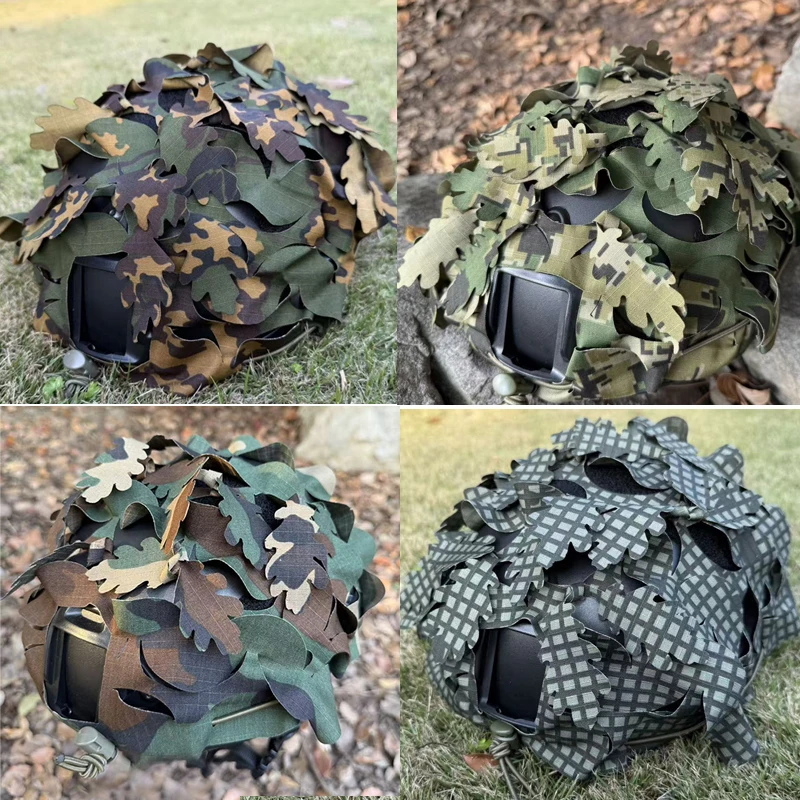 FAST Helmüberzug US4CES Mexican Marine Camouflage 3D Laser Cut Cap DNC M81 WL SS LETO maßgeschneiderte Tarnung Image