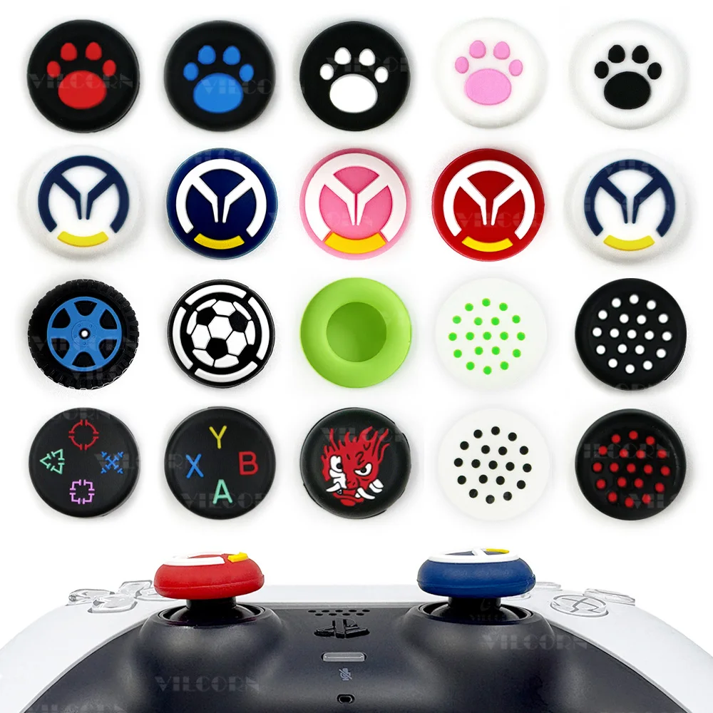 Analoger Joystick Daumengriff-Kappen für Switch 2 Joycon Silikon-Gummi-Joystick-Schutzkappen für PS5 PS4 XBOX Image
