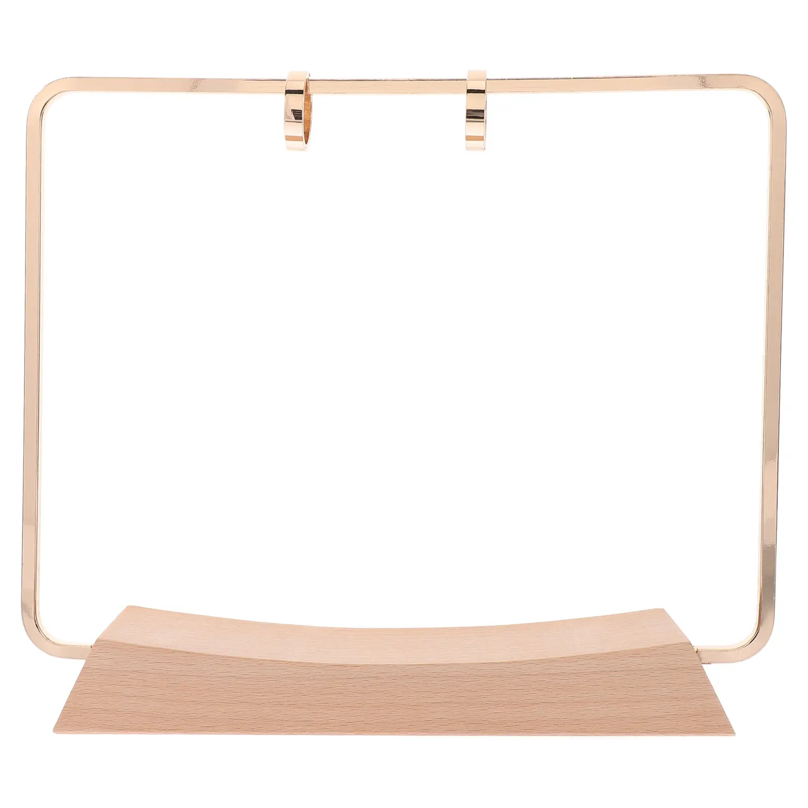 Ewiger Schreibtischkalenderhalter aus Holz, Tisch-Flip-Kalenderständer, Stützregal mit Metallrahmen, Schreibtischzubehör Image