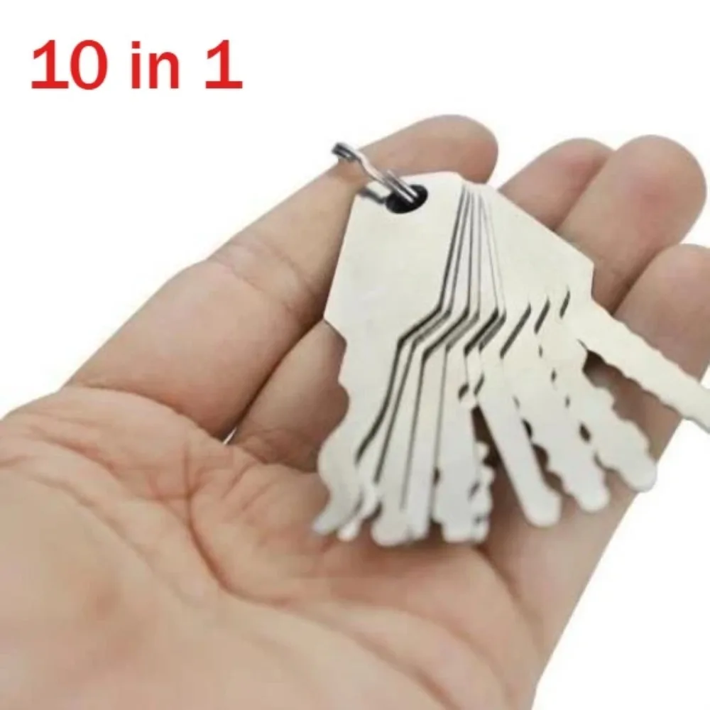 24/10-teiliges Schlosser- und Auto-Lock-Pick-Tools-Kombi-Set für Anfänger/Pros, Titanbeschichtetes Auto-Entriegelungs-Extraktor-Set Image
