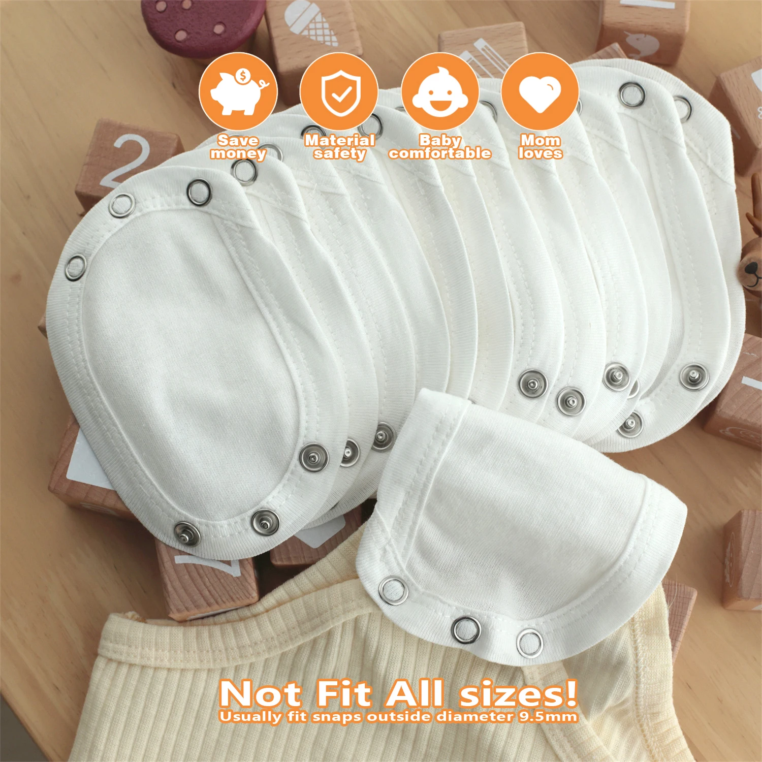 2/4/6/8/10 stücke Baby Body Extender für Baby Jungen Mädchen Kinder Strampler Schritt Extenter Body Windel Strampler Verlängern Verlängern Image