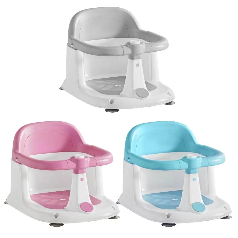 Baby-Badesitz für Babys ab 6 Monaten, Sitz-Badesitz, rutschfester Badewannensessel für Kleinkinder mit 4 Saugnäpfen, tolle Duschgeschenke Image