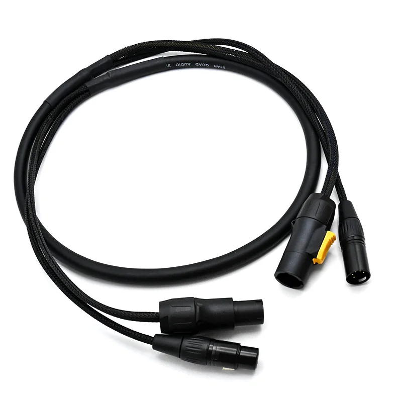 IP65 True1 Powercon 5-poliges DMX-Kombikabel, 1 m, 1,5 m, 2 m, 3 m, 5 m, True One Power Data Hybrid-Kabel für Bühnenbeleuchtung im Freien Image