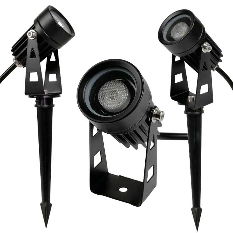 Neue Wasserdichte spike Landschaft led Rasen licht 12V 110V220V RGB Landschaft Spot Licht IP65 outdoor led spike licht 3w garten lampe