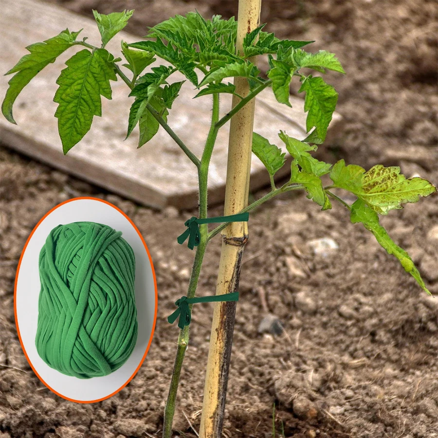 1181 Zoll/30 m Pflanzenstützseil, grünes Gartenwickelseil, DIY-Pflanzenkrawatte, Stützpflanzenverband, Kletterkrawatte für Gartenpflanzen, pl Image