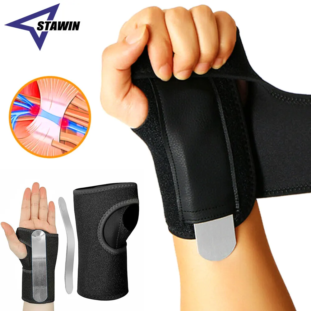 Karpal tunnel Handgelenks tütze mit Metalls chiene für Frauen und Männer, verstellbarer Handgelenks tütz stabilisator für Hands ehnen entzündung, Arthritis Image