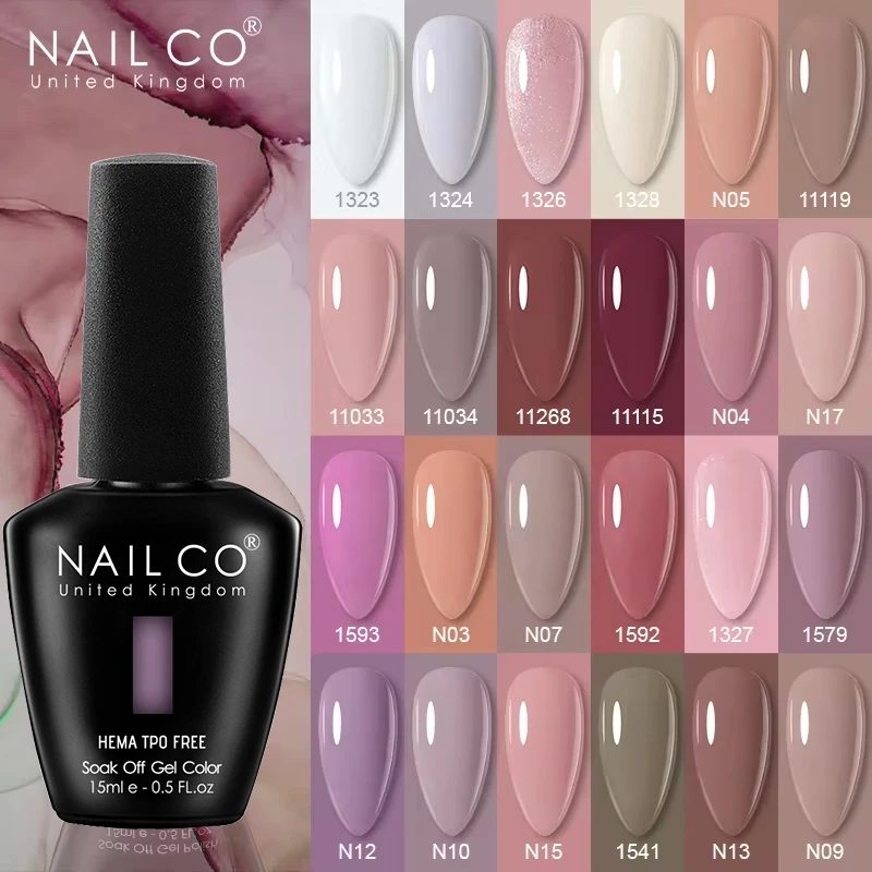 NAILCO 131 Farben TPO FREE HEMA Vernis Semi Permanent UV Lack Gel Nagellack Nägel Kunst Gel Maniküre TOP BASE Lack Hybrid Image
