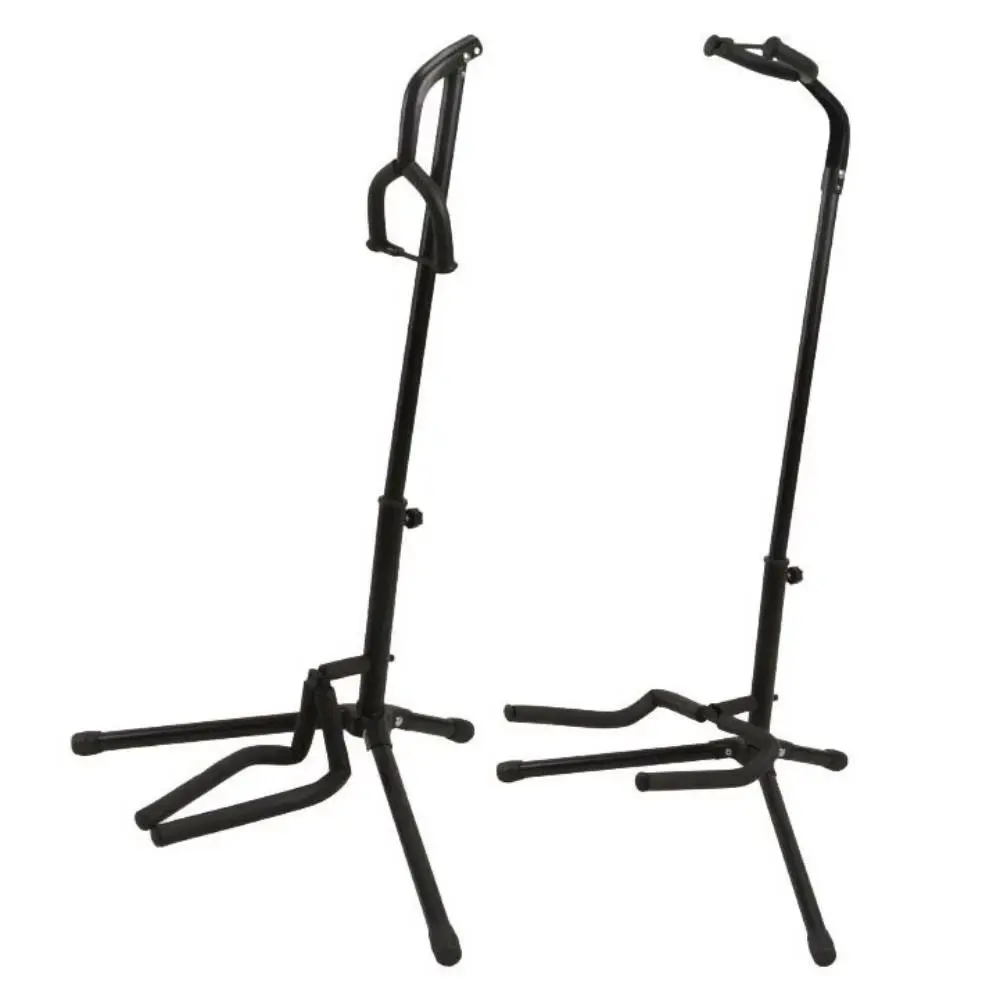 Universeller Tragbarer Gitarrenständer - Zusammenklappbares Einzelstativ mit Sicherheitsverriegelung Kompaktes Design für Reisen Image