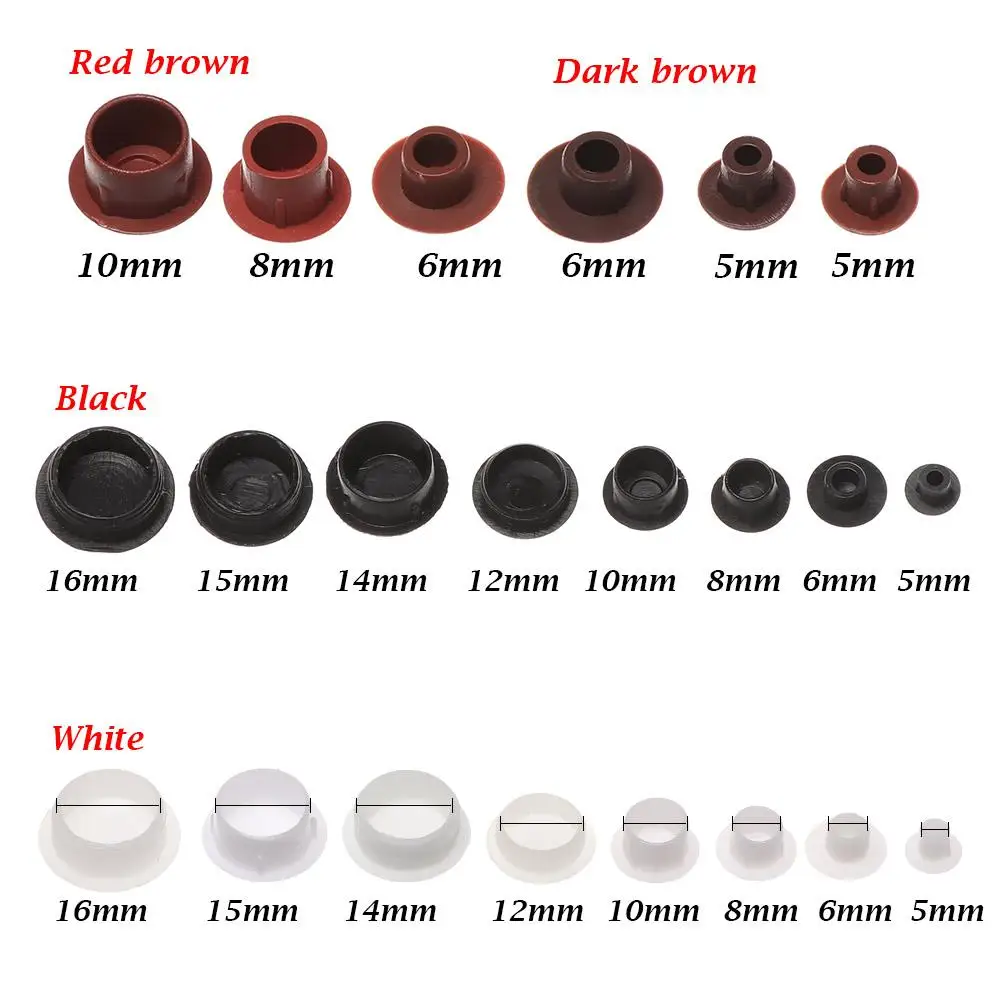 50Pcs Praktische Außen Loch Ornament Hardware Schraube Dekor Möbel Loch Abdeckungen Schutzkappe Staub Stecker Stopper Image
