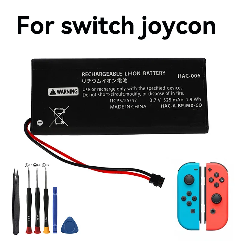 525 mAh HAC-006 HAC006 Akku für Nintendo Switch Controller HAC-015 HAC-016 HAC-A-JCL-C0 HAC-A-JCR-C0 Switch NS Joy-Con Image