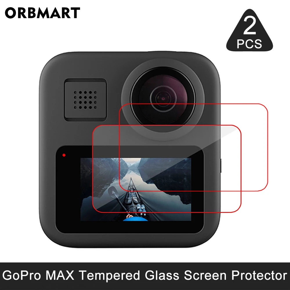 Displayschutzfolie aus gehärtetem Glas für GoPro MAX 2/MAX, Gehäuseschutz, Schutzfolie für Go Pro MAX2 Gehäuseabdeckung, Zubehör Image