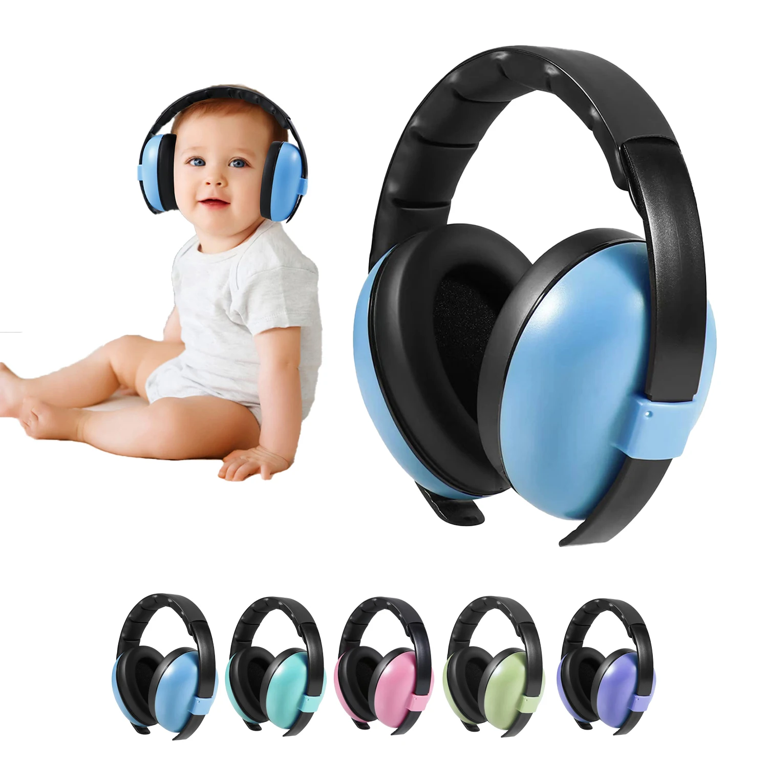 Neue Kinder Ohrstöpsel Fit Reise Baby Schlafen Schallisolierende Kopfhörer Baby Ohren Schutz Anti Lärm Schild Ohrenschützer Image