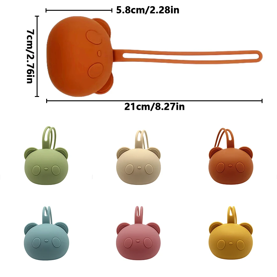 Silikon-Schnullerbeutel / Schnulleretui / Münzbeutel. Silikonmaterial, geeignet für die Aufbewahrung von Kindern Image