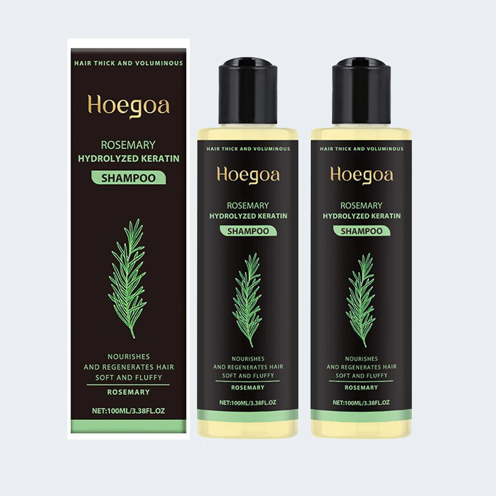 1/2 Stück Rosmarin-Haarwachstumsshampoo, organisches Rosmarinöl für Haarwachstum, natürliches Anti-Verlust-Verdickungsshampoo für dünner werdendes Haar Image