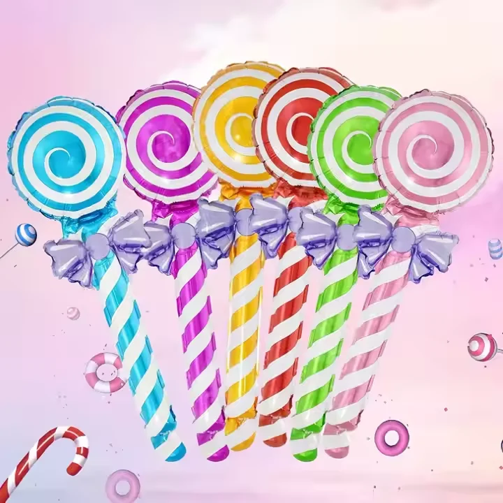 6 Stück Hände Lutscher Geschenk Folienballons Süßigkeiten Thema Hochzeit Geburtstag Party Dekorationen Kindertag Spielzeug Muttertag Ballon Image