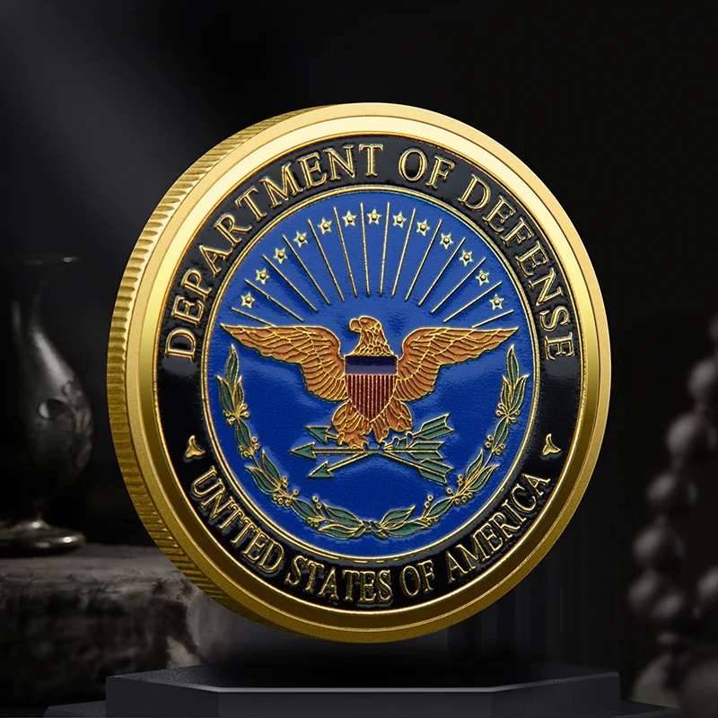 The Pentagon Souvenir Coin Department of Defense Collection Kunst-Gedenkmünzen Amerika vergoldete Militärmünze Image