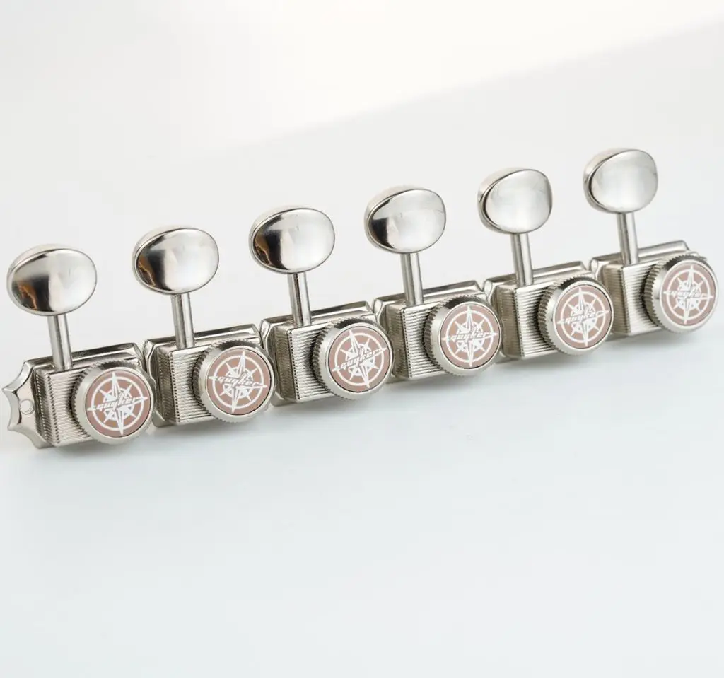 GUYKER Neue Muster Vintage Lock String Tuner Mutter Stil Elektrische Gitarre Mechaniken Mechaniken Für ST TL Gitarre Tuning Pegs Image