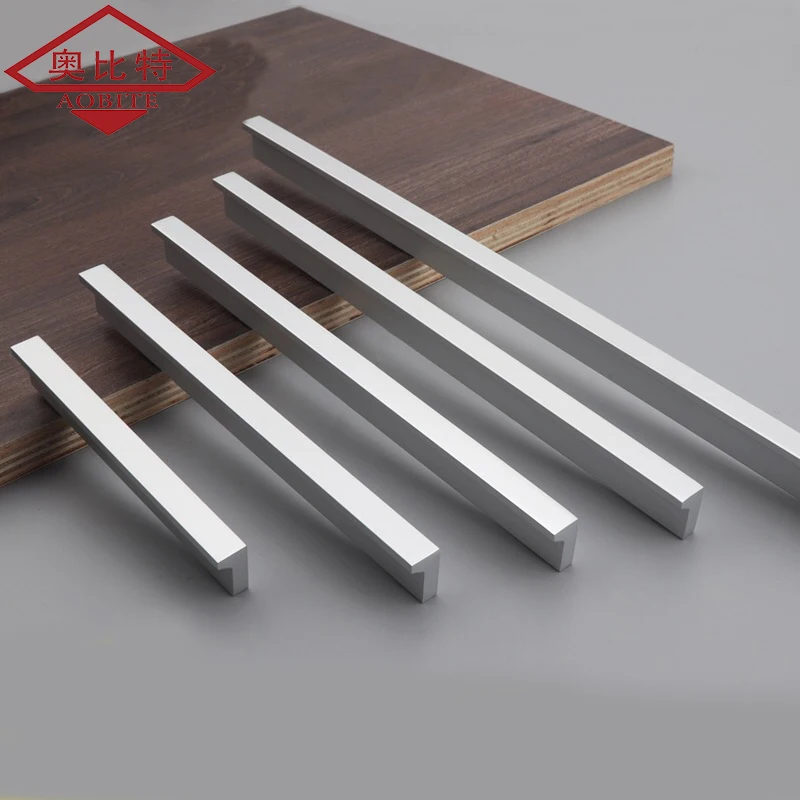 Aobt Silber Küchen schrank Aufbewahrung schublade Griffe lange Schrank Kommoden Schrank Schrank zieht Kleider schrank Türgriff Hardware küchen schrank aufbewahrung