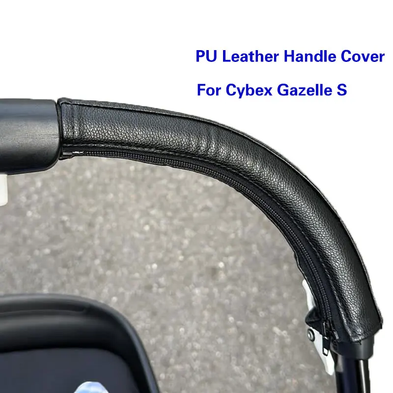 Kinderwagen Griff Abdeckung Fit Für CYBEX Gazelle S Kinderwagen Bar Hülse Fall Leder Armlehne Schützen Abdeckung Kinderwagen Zubehör Image