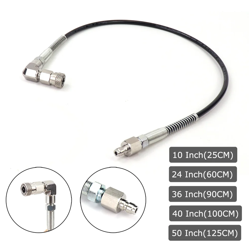 Neuer Hochdruck-Spleißschlauch, Ladeschlauch mit 90-Grad-Adapter, Fernfüllverlängerung Image
