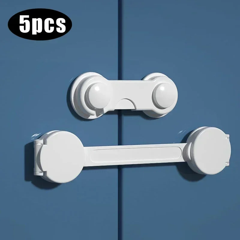 2/5PCS baby proof Schrank Schlösser Multi-funktion Sicherheit Schutz Schlösser Baby Sicherheit Lock Kind Schützen Kühlschrank schloss Image