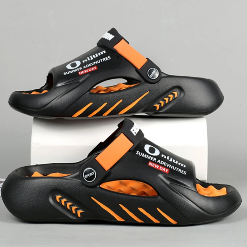 2025 neue Männer Massage Hausschuhe Slides Indoor Outdoor Mann Sandalen Strand Casual Schuhe Bequeme Sohle Männer Hausschuhe Große Größe 38-47