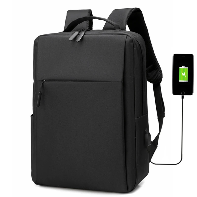 Rucksack 15,6 Zoll Laptop Männer Rucksack Nylon Reise Männlichen Laptop Rucksack USB Lade Computer Schule Rucksäcke Wasserdichte Tasche